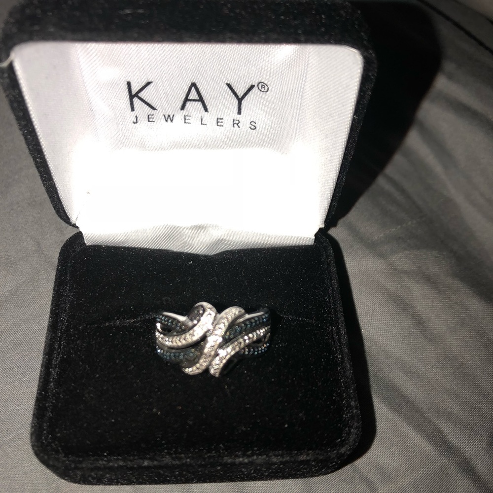 Sapphire sterling silver ring from Kay’s